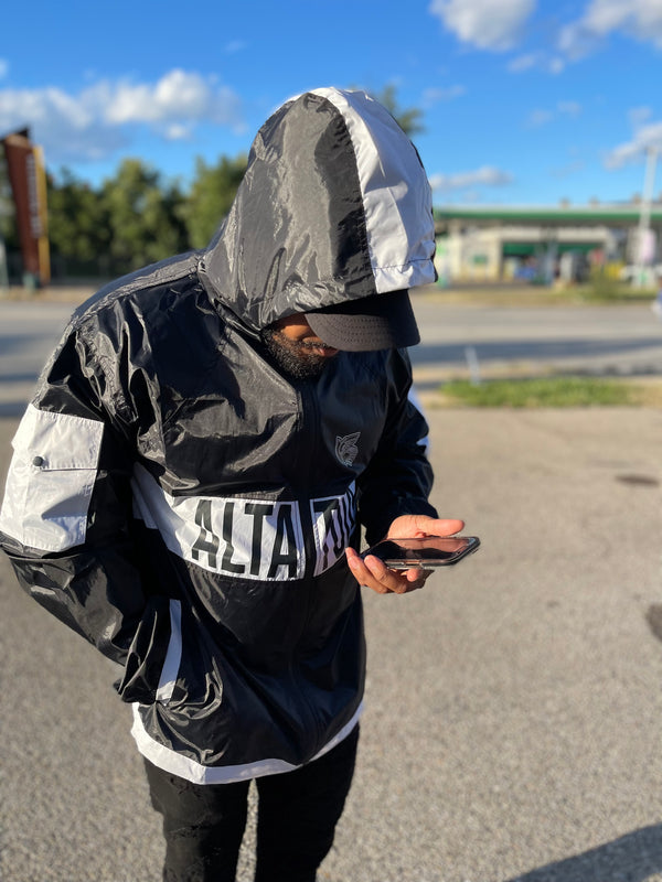 Altatude “Weatherman II” track jacket Black – Altatude Clothing