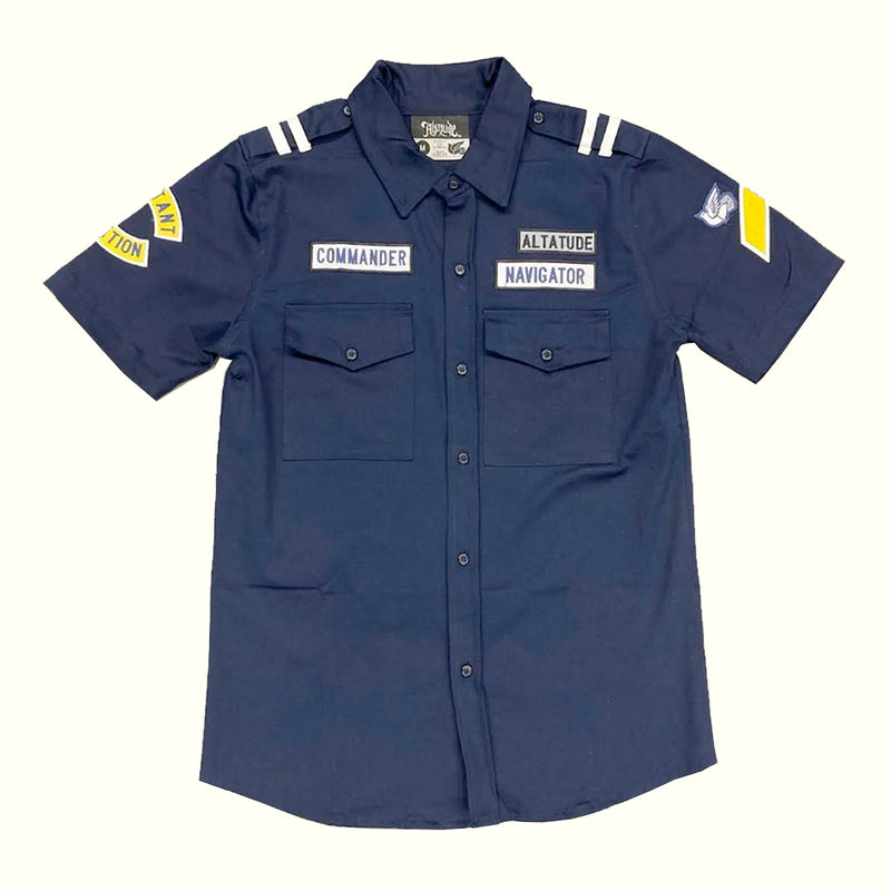 Altatude “Commander” Pilot Shirt Navy Blue